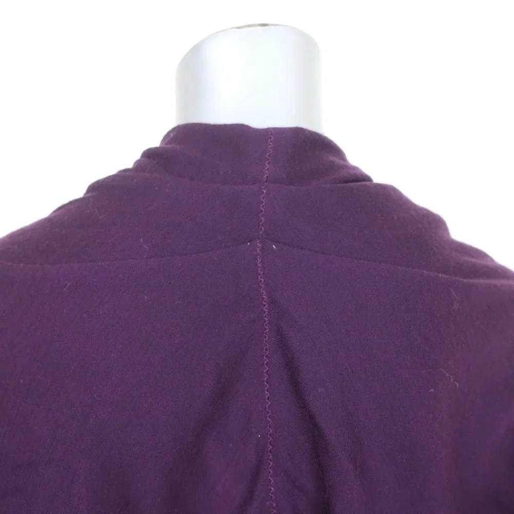 LANVIN DRESS PURPLE WOOL SIZE 40 LONG SLEEVE V-NECK - Picture 5 of 8